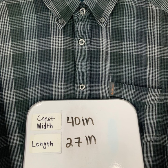 Ben Sherman Mens Plaid Button Down Shirt Long Sleeve Sz Medium Casual Button Up - Picture 6 of 6